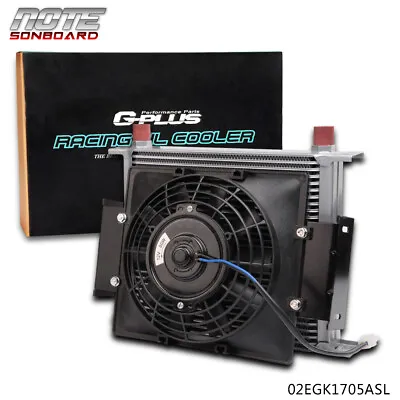 $82.35 • Buy 30 Row 10an Fit For Universal Engine Transmission Oil Cooler+7  Fixed Fan Kit