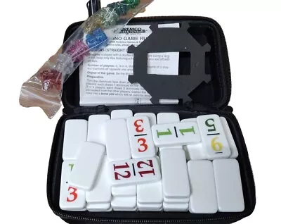 Puremco Mexican Train Family Domino Game In Zipper Travel Case (numerals) • $24