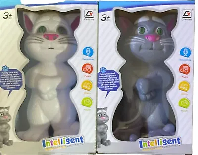 Mr.Tom  Talking Cat Talk Back Sounds Plastic Fun Interactive Toy For Kids • £27.25