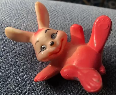 Vintage PLASTIC RESIN MISCHIEVOUS EASTER Bunny Figure Decor Collectible • $17.99