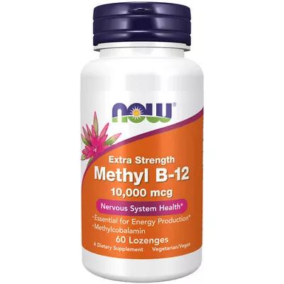 Methyl B-12 10000 MCG 60 LOZENGES By Now Foods • $58.38