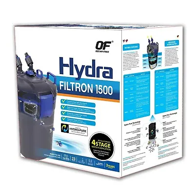 OF OCEAN FREE HYDRA FILTRON 1500 For 150-600 L (40 - 160 Gallon) AQUARIUM • $208