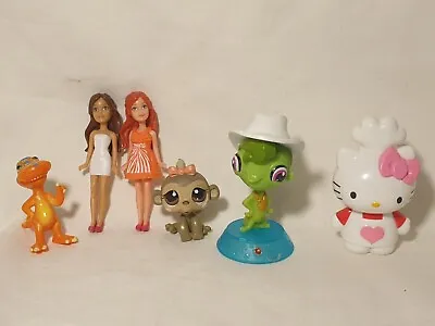 Hello Kitty Barbie Mcdonalds LPS Dinosaur Train Figurine Toy Lot Bundle Pets • $18.99