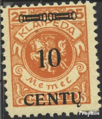 Memel Area 169 With Hinge 1923 Print Edition • $7.35