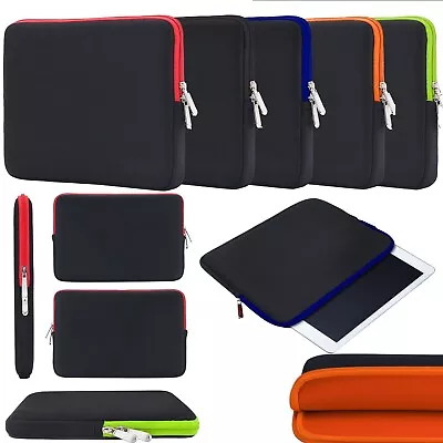 15.6  10.1  Laptop Neoprene Zip Sleeve Pouch Bag Carry Case Cover For Notebooks • £9.98