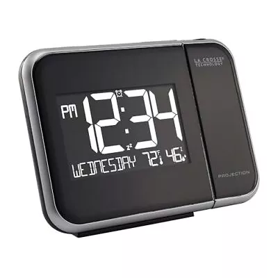 Projection Alarm Clock With Indoor Temperature And Humidity (616-1412) • $27.63