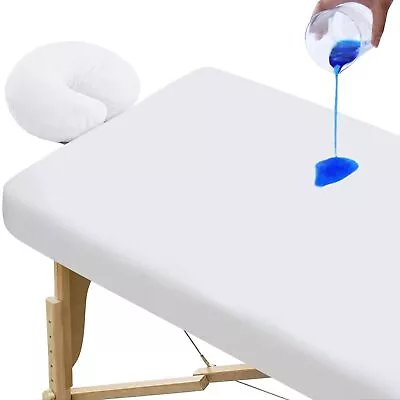 2-Piece Waterproof Massage Table Sheet Set Include Soft Sheet Face Cradle Cover • $24.99