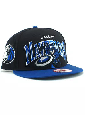 New Era NBA Dallas Mavericks 9fifty Snapback Hat Captain America Marvel Comics • $31.45