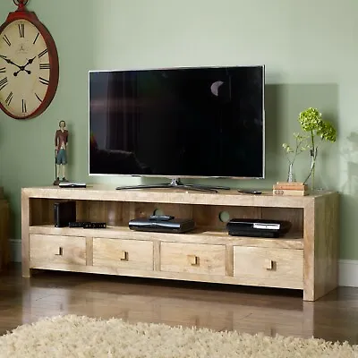 £549.95 • Buy Light Dakota Furniture Solid Mango Wood Large Media Unit (67l)