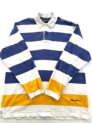 Vintage Eddie Bauer EBTEK Striped Rugby Shirt • $36.99