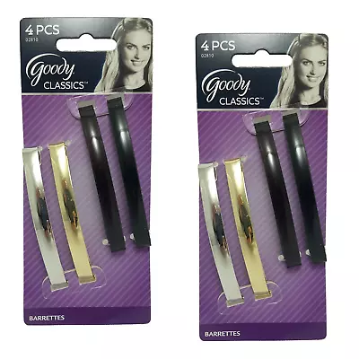 Goody Women Classic Metal Domed Barrettes 3-1/4 Inches [2 Pack Of 4] • $11.16