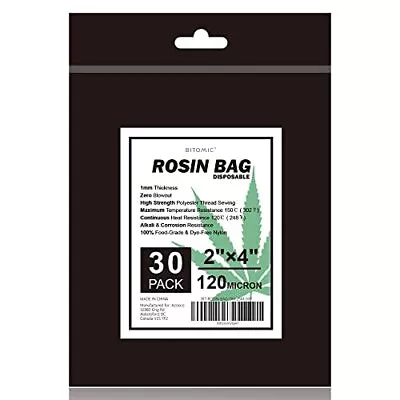 Premium 120 Micron Rosin Bags - 2x4 Inch | 30 Pack | 100% Food-Grade | • $22.37