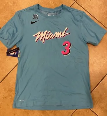 Miami Heat Dwayne Wade Miami Vice Dri-Fit Shirt BV8773-422 Size SML • $59.99