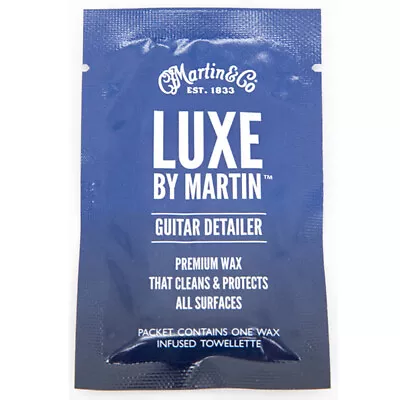 Martin Guitars 18A0111 Luxe By Martin Guitar Detailer Wax Infused Towellette • $3.99