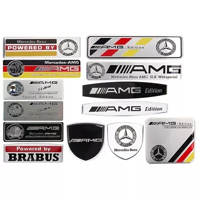 AMG Brabus Aluminum Alloy Car Body Sticker Emblem Badge Decal For Mercedes Benz • $12.58