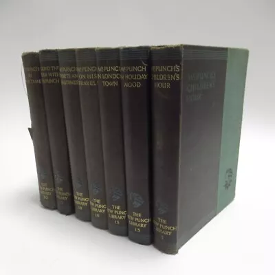 The New Punch Library 7 Volumes Mr. Punch Vintage Hardcover Books J.A. Hammerton • £30