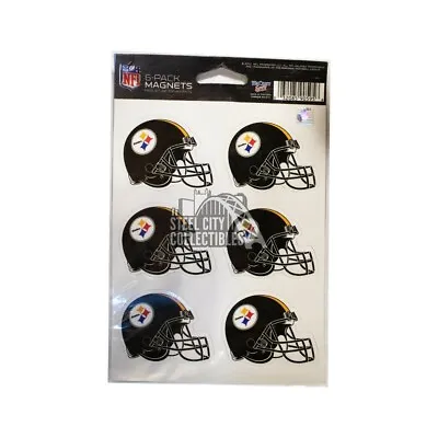 Pittsburgh Steelers 6 Pack Helmet Magnets • $4.76