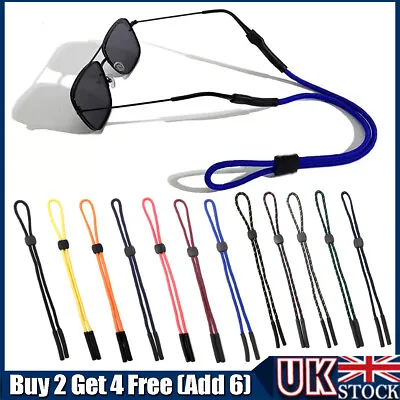 Sports Sunglasses Glasses Neck Cord Strap Retainer String Lanyard Gorilla Grip • £2.65