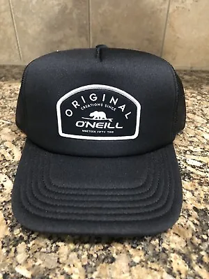 $24.95 • Buy O'Neill Surfing Bear Trucker Hat Snapback Color: Black Onesize (New W/Tags)