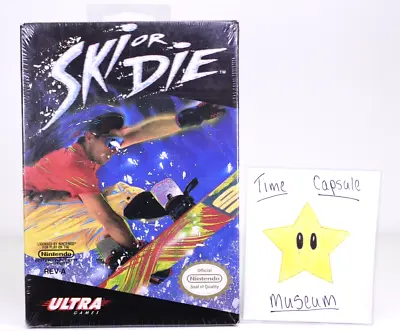 Ski Or Die Brand New Nintendo NES Factory Sealed WATA VGA NIB H-Seam Rare • $148.74