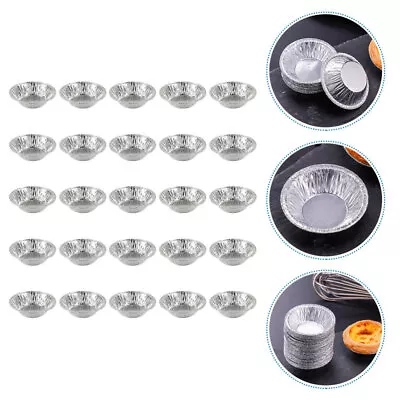 £6.50 • Buy  100 Pcs Egg Tart Mold Tin Foil Pie Tartlet Trays Cases Dessert Baking