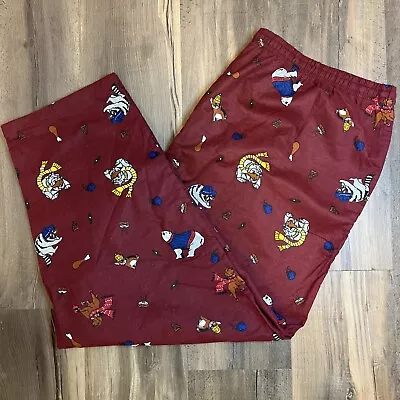 NWOT King Size Men’s Cotton Flannel Pajamas 5XL Tall Fun Dog Print With Pockets • $22