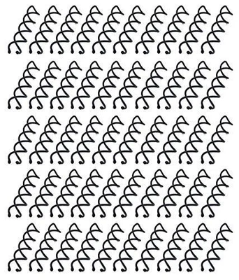 $13.56 • Buy 50pcs Non-Scratch Round Tips Spiral Bobby Hair Pins Spin Pins Twist S...