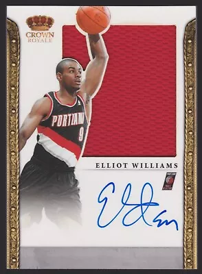 2011-12 Panini Preferred Silhouettes #350 Elliot Williams AUTO JERSEY #d 12/99 • $6.99