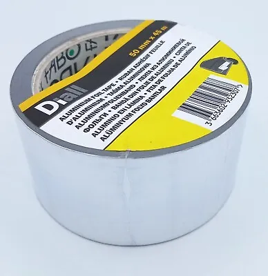 £7.99 • Buy Aluminium Foil Tape Insulation Board Loft Self Adhesive Diall Roll 50mm X 45m