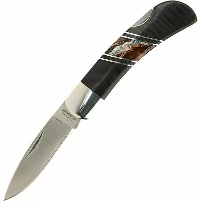 Sante Fee Stoneworks Mammoth Tooth+bog Wood 3  Folding Knife • $99