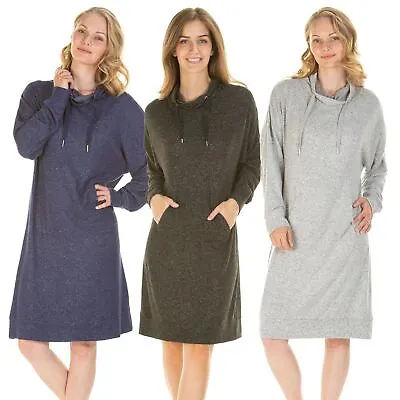 La Marquise Nightie Ladies Cloudknit Lush Lounge Cowl Neck Nightdress Nightwear • £16.99