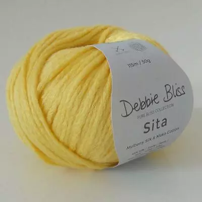 Debbie Bliss SITA Silk Mako Cotton Wool/Yarn 50g - 67004 Buttermilk • $32.42