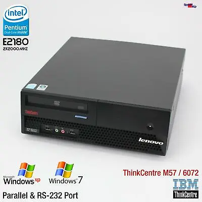 $180.95 • Buy IBM Lenovo Thinkcentre M57 6072-CTO Computer PC Windows XP Parallel RS-232 Pos