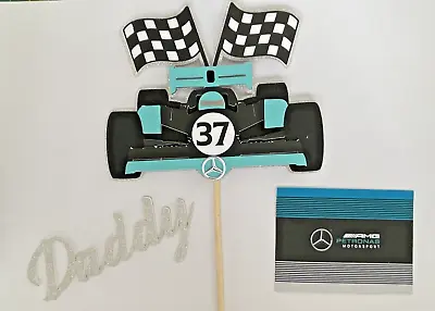 Mercedes F1 Cake Topper Personalised • £9.50