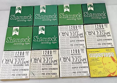 Analog Reel To Reel Magnetic Recording Tape Lot X12 REALISTIC SHAMROCK 5  Boxes • $29.99