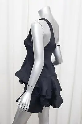 PREEN By THORNTON BERGAZZI Womens Black Sleeveless Asymmetrical Sheath Dress XS • $46