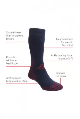 £17.99 • Buy HJ Hall ProTrek™ HJ704 Dual Skin Anti-Blister Wool Walking Boot Socks All Sizes