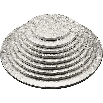 Round Cake Drum Silver Boards 12mm - Strong Base 6 - 16 Inches • £2.76