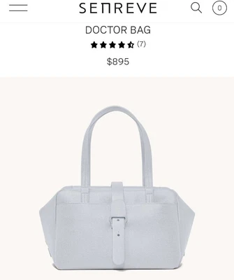 $435 • Buy Senreve Doctor Bag - Pebbled Leather In Ice/Lt. Blue - SOLD OUT
