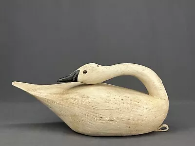 F&S Decoy 18.5  White Swan Or Goose Decoy Hand Crafted Wood; Signed • $395