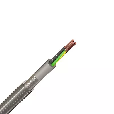 SY Cable 3 Core 6.0mm 6mm Steel Braided Multicore Control Flexible Per Metre • £5.38