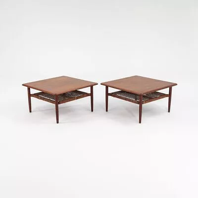 1960s Pair Of Kurt Ostervig For Jason Mobler Teak Side / End Tables Model 214 • $5000