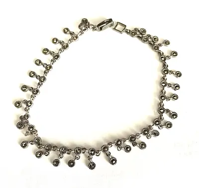 Jeweled .925 Sterling Silver Bracelet/Anklet  10  • $16
