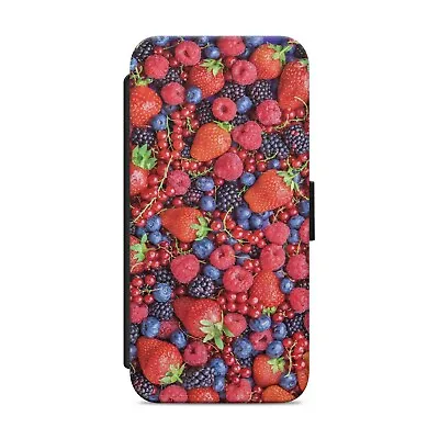 £8.99 • Buy Fruit Pattern Print WALLET FLIP PHONE CASE COVER FOR IPHONE SAMSUNG HUAWEI