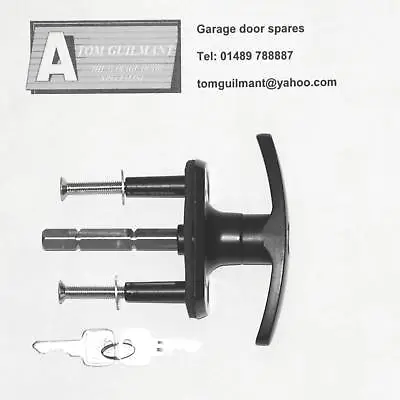 £16.85 • Buy KING Garage Door Handle T Bar Lock In Black - Please Read Full Details Below. 