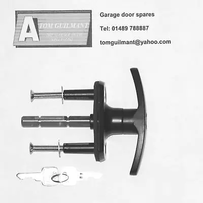 KING Garage Door Handle T Bar Lock In Black - Please Read Full Details Below.  • £13.85