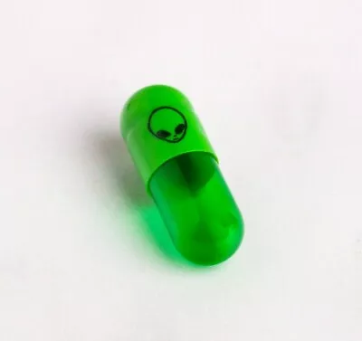 100 X Empty Gelatin Capsules Size 3 Joined - Green Alien Caps • $20