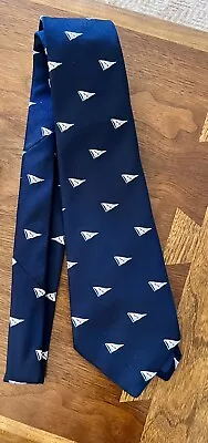 Industrias Argentina Polyester Tie W/ Sailboat Flags NY Yacht Club Style • $24.99