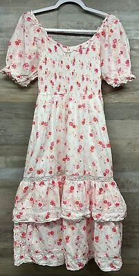 Love Shack Fancy X Target Cosette Floral Midi Dress Cottagecore Size Small • £30.69