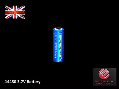 14430 650mAh Battery 3.7V Lithium Rechargeable Flat Ampsplus UK Cell Batteries • £5.49